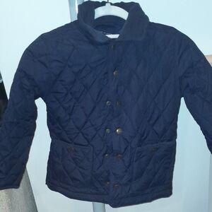 Janie and Jack Dark Blue Quilted Puffer Jacket